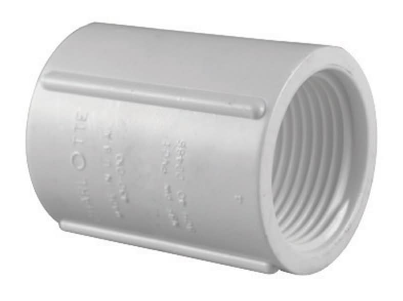 Charlotte Pipe Schedule 40 3/4 In. Fpt X 3/4 In. D Fpt Pvc Coupling 1 Pk