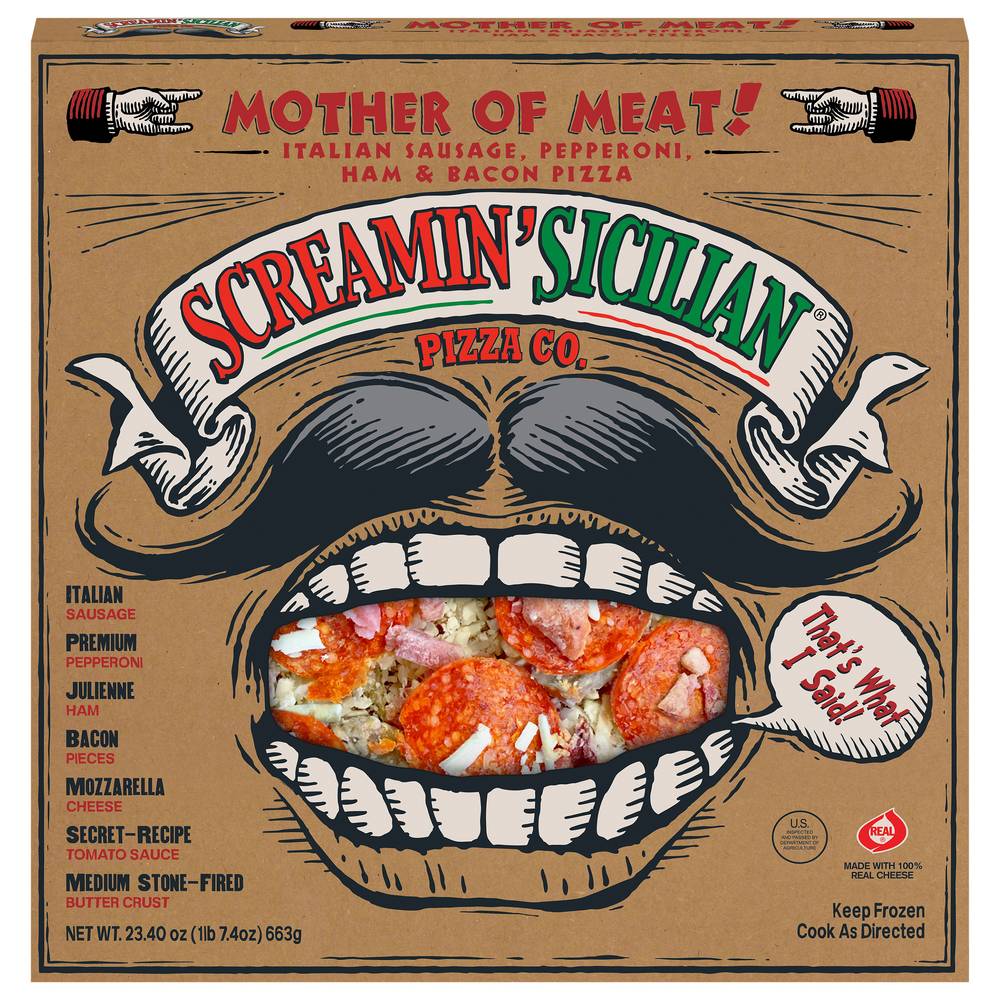 Screamin' Sicilian Pizza Co. Mother Of Meat Pizza