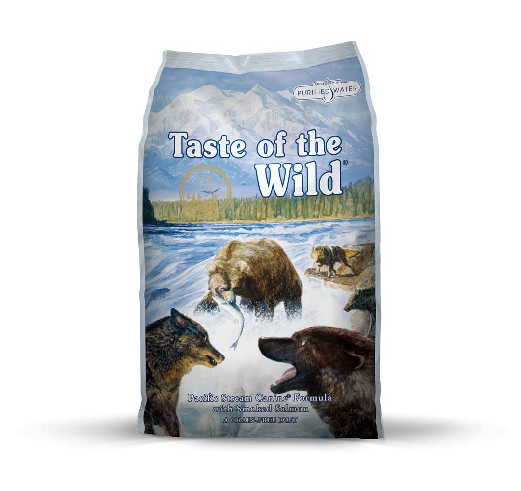 Taste Of The Wild Pacific Stream Adult Salmon Dry Dog Food Grain Free 5 Lb
