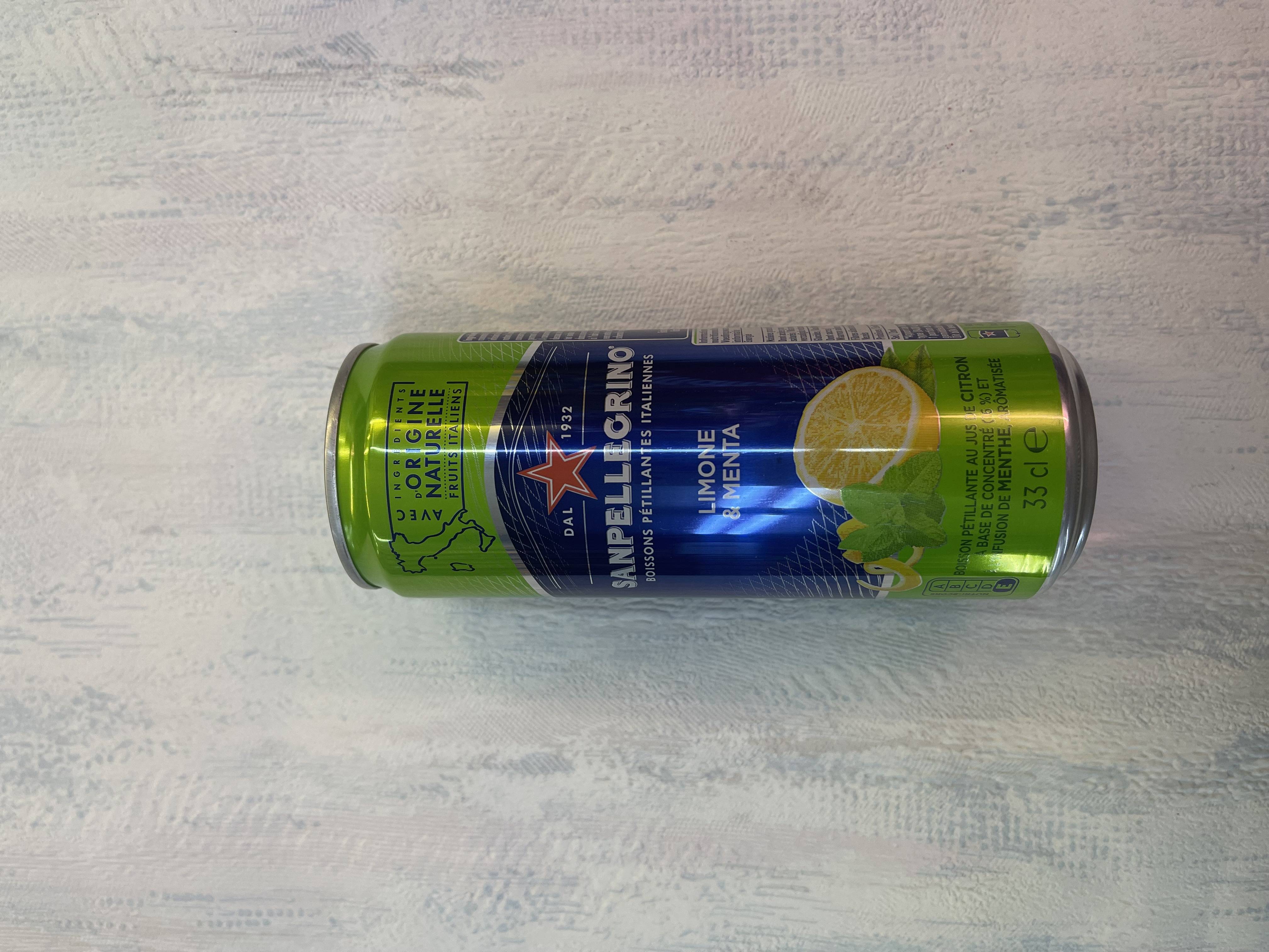 sinpellecrino menthe citron 33 cl