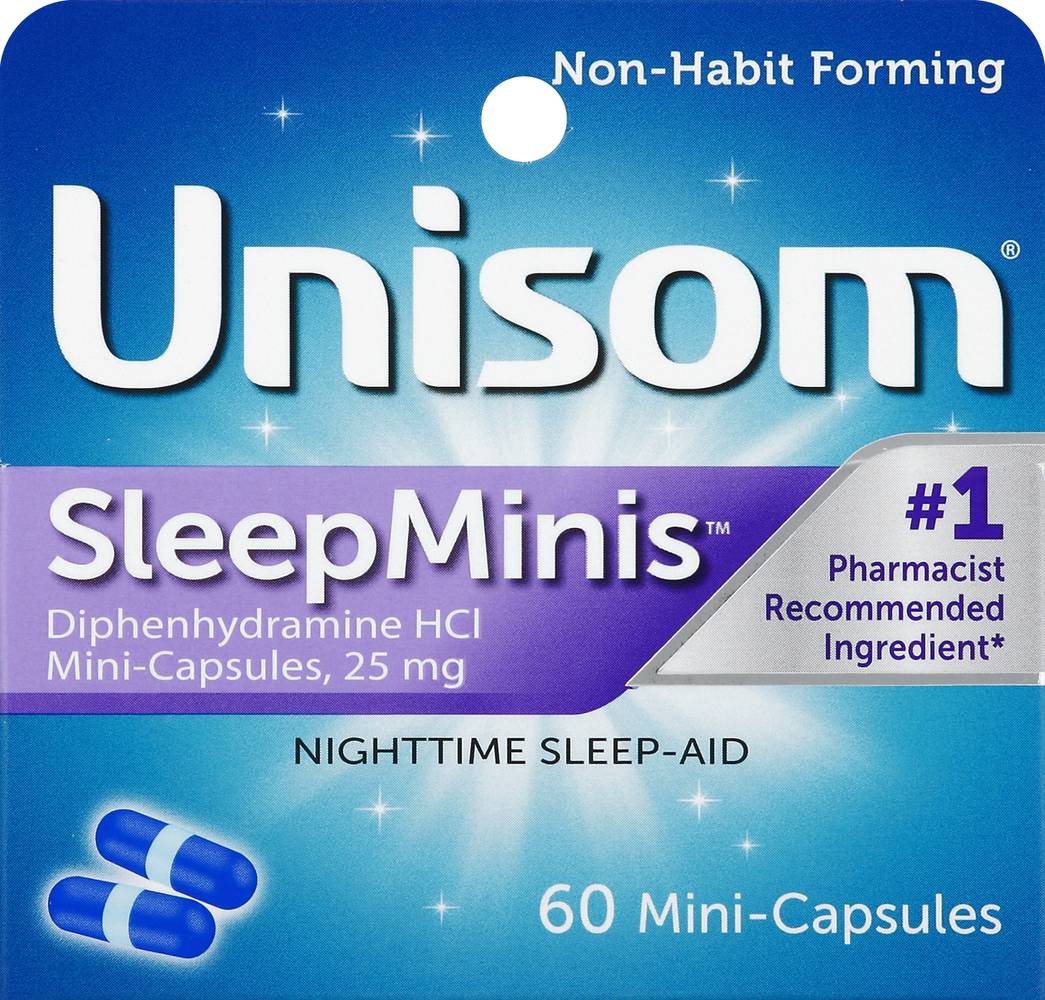 Unisom Sleepminis Nighttime Sleep Aid Capsules (1.28 oz)