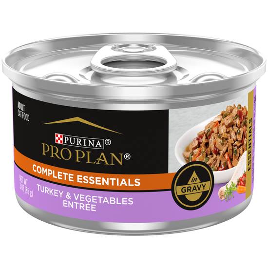 Purina Pro Plan Gravy High Protein Wet Cat Food Complete Essentials (turkey-vegetable )