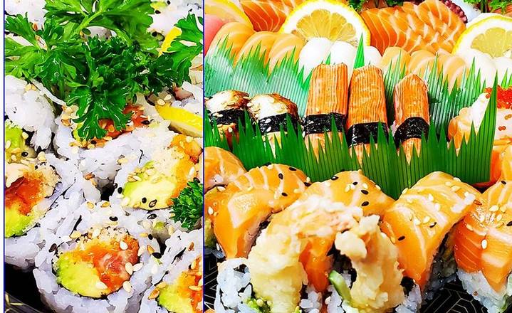 Sushi Roll Sashimi Boat D