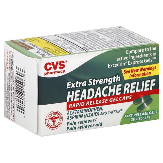 Cvs Headache Relief Gel Caps