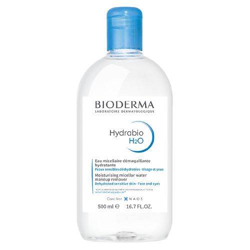 BIODERMA Hydrabio H2O Micellar Water Cleanser Makeup Remover for Dehydrated Skin - 16.7 fl oz