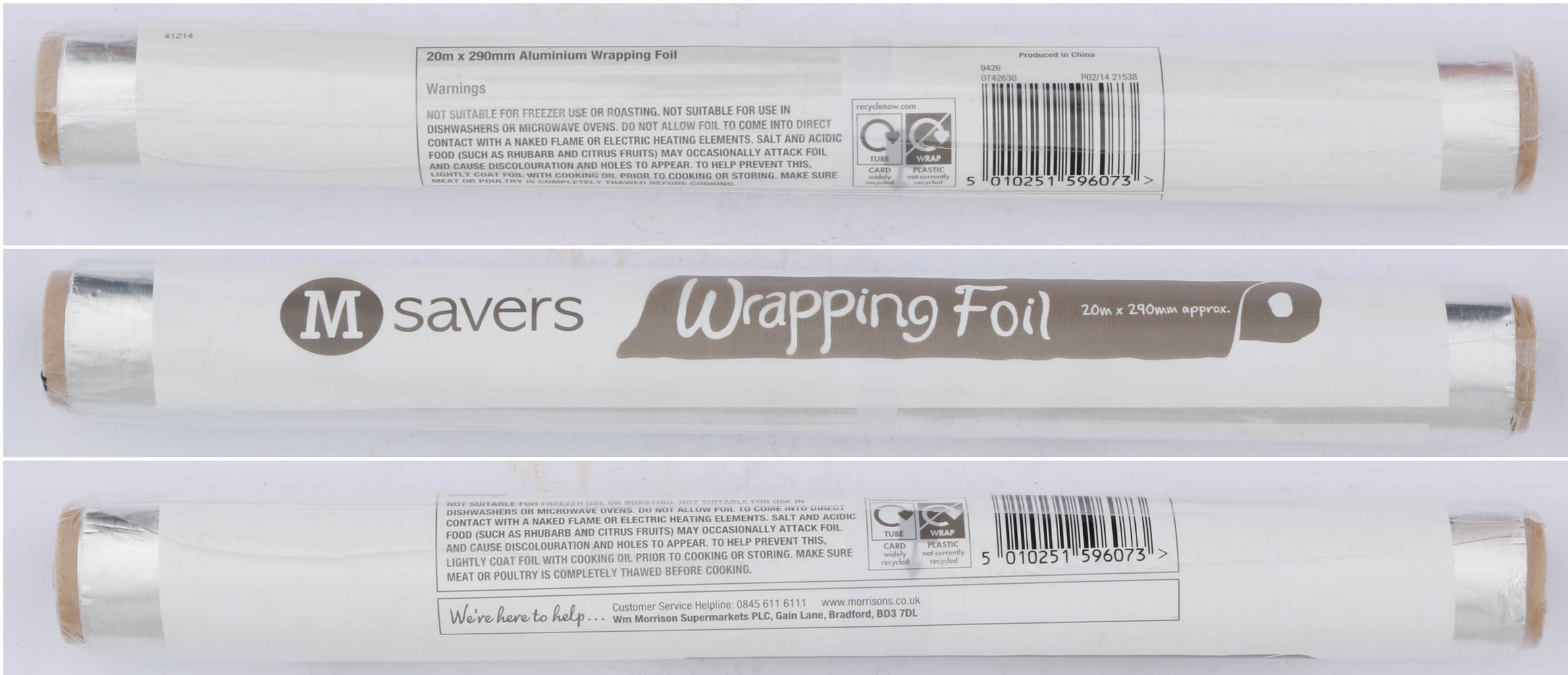 Morrisons 20m X 290mm, Savers Wrapping Foil