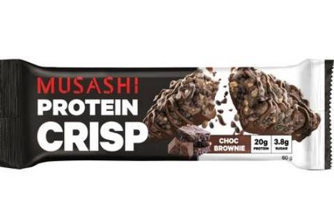 Musashi Protein Crisp Protein Bar Chocolate Brownie 60g
