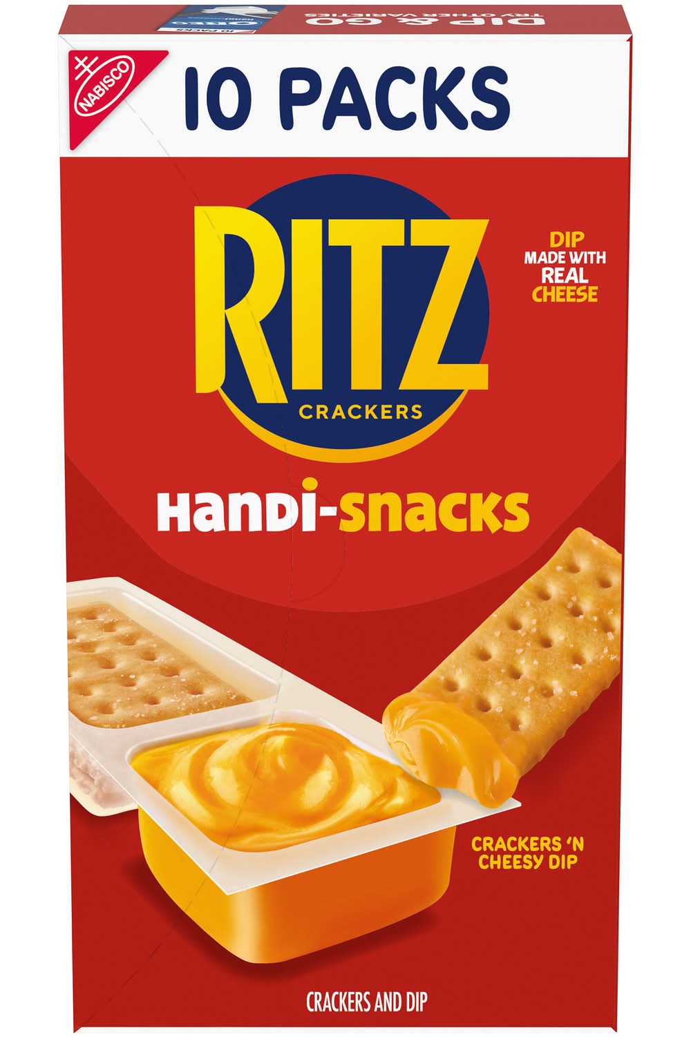Ritz Handi-Snacks Crackers 'N Cheesy Dip (10 x 0.95 oz)