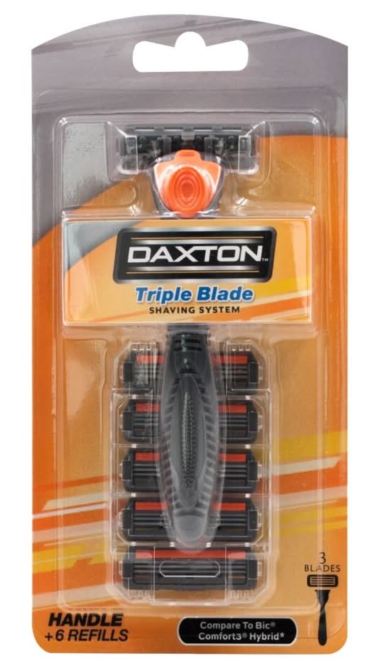 Daxton Hybrid Triple Blade Shaving, Men (6 ct)