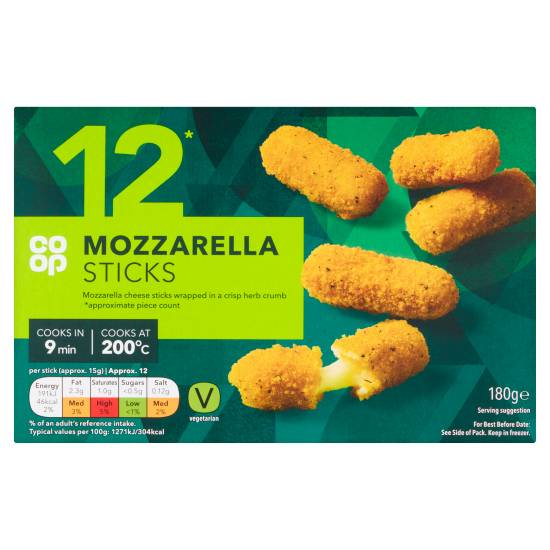 Co-op Mozzarella Sticks (180g)