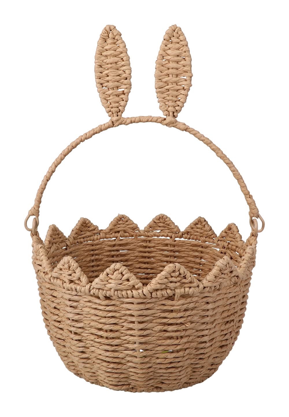 Easter Bunny Ears Basket Brown