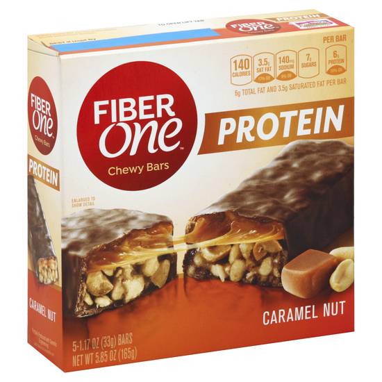 Fiber One Caramel Nut Chewy Protein Bars (5 ct)