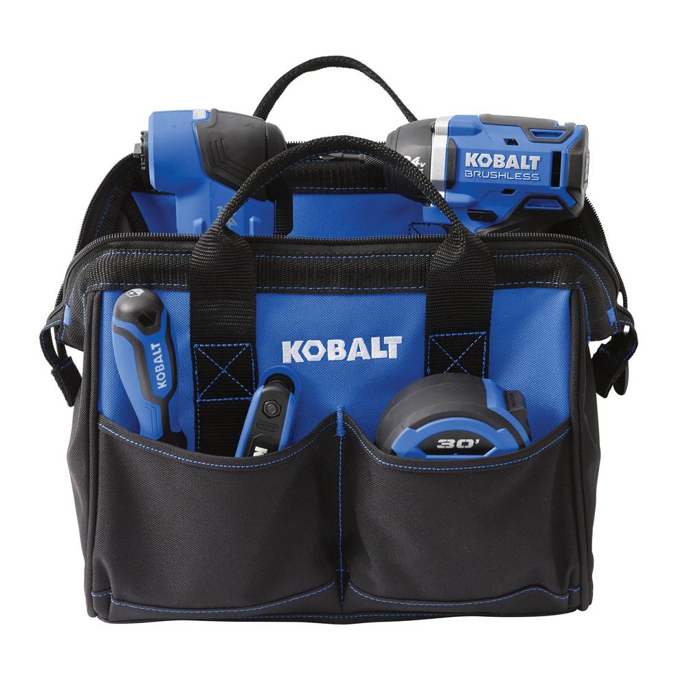 Kobalt Blue Polyester 12-in Zippered Tool Bag | KB-77C-12