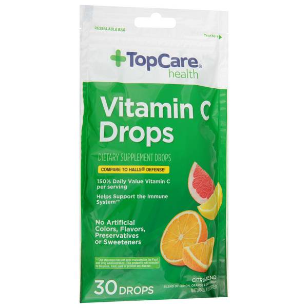 TopCare Vitamin C Drops, Citrus Blend