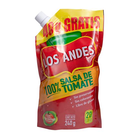 Salsa De Tomate Ecopack Los Andes 200 Gr