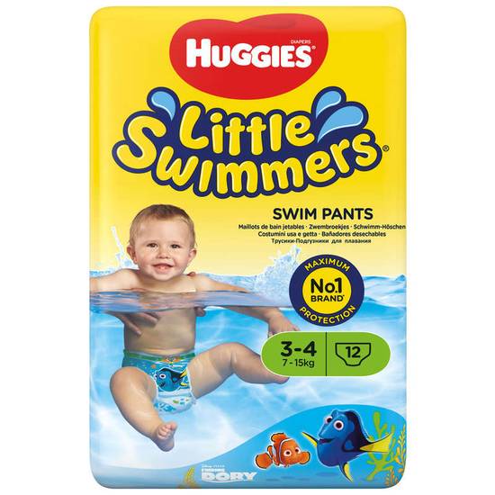 Couche bébé - Little swimmers - Maillots de bain jetables - Taille 3/4 - 7 à 12kg
