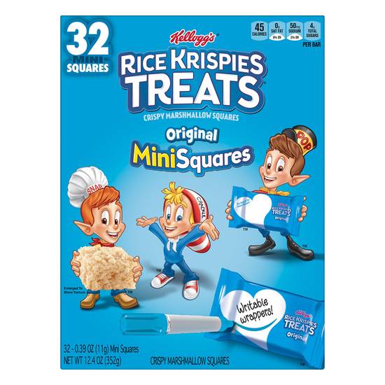 Rice Krispies Treats Minisquares Original Crispy Marshmallow Squares, (32 ct)