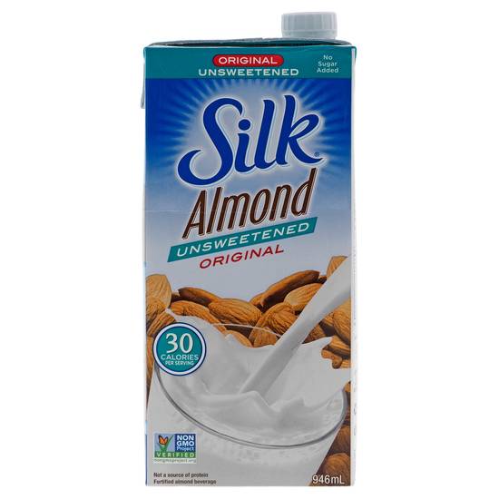 Silk Silk Unsweetened Almond Beverage Tetra (946ml)