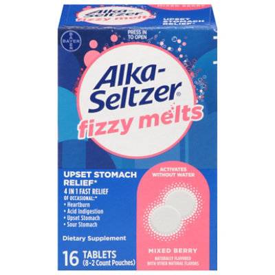As Fizzy Melts Berry 16Ct