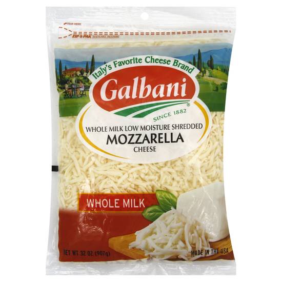 Galbani Whole Milk Mozzarella Shredded Cheese (32 oz)