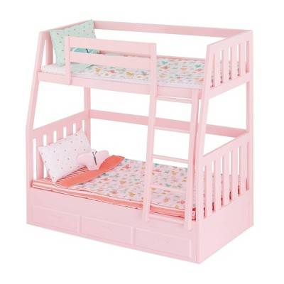 Our Generation Dreams For Two Bunk Beds Accessory Set For Dolls, 18" , Pink