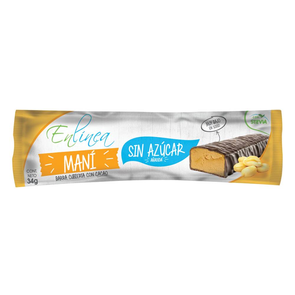 En Línea · Barra de cacao con maní (34 g)