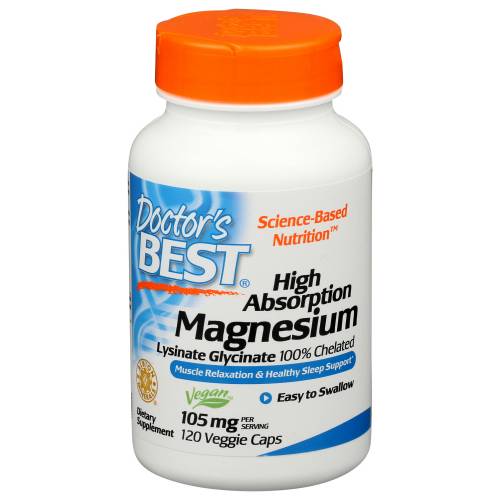 Doctor's Best High Absorption Magnesium Lysinate Glycinate