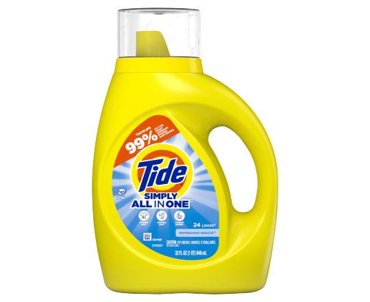 Tide Simply All in One Refreshing Breeze Liquid Laundry Detergent (32 fl oz)