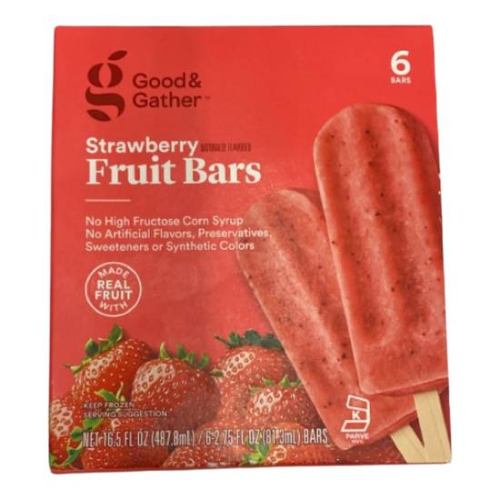 Good & Gather Frozen Fruit Bars (strawberry)