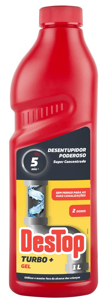 Destop - Desentupidor gel turbo com lixÃvia, de 1L