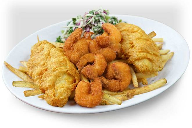 SHRIMP & BATTERED FISH