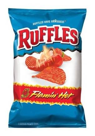 Ruffles Flamin' Hot Flavored Potato Chips 2.5 oz