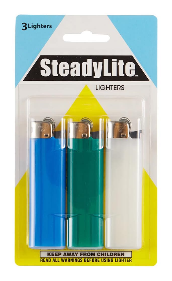 Steadylite Pocket Lighters, Assorted (3 ct)