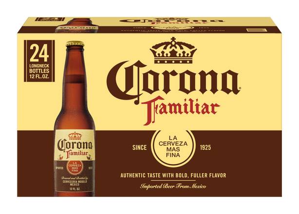 Corona Familiar Lager Mexican Beer (24 ct, 12 fl oz)