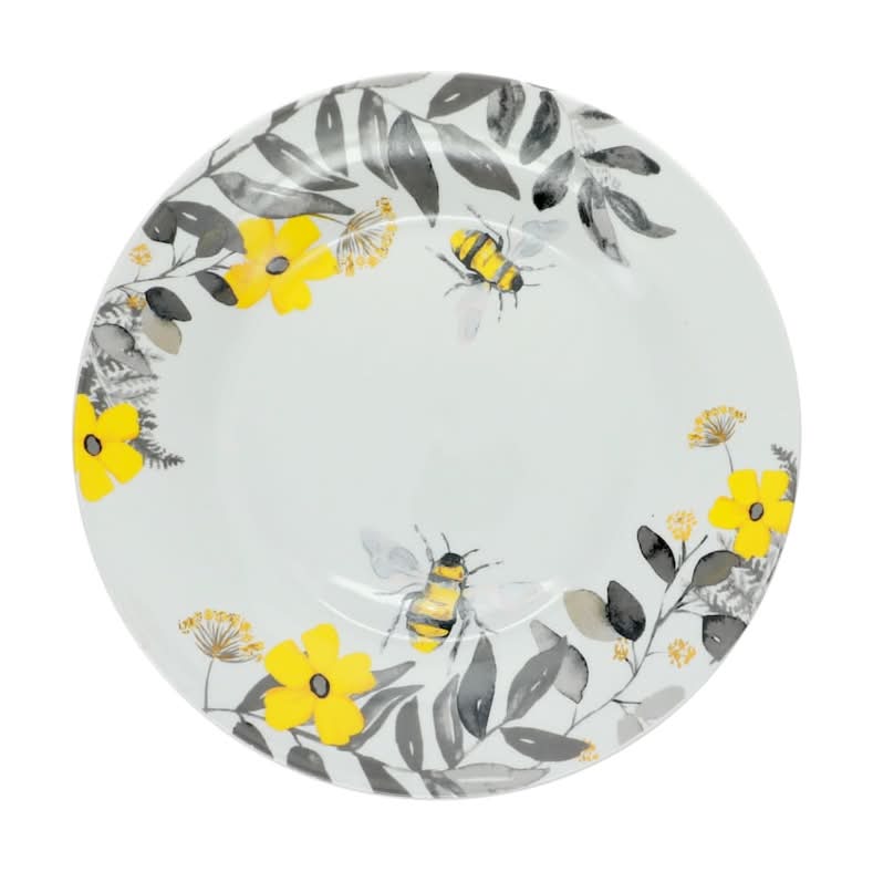 Royal Norfolk Ceramic Bee Plates, 10.5 in
