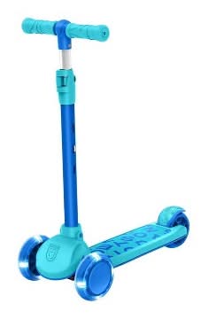 Jetson Gem Learn & Grow Kick 3-wheel Kick Scooter, Blue-Green