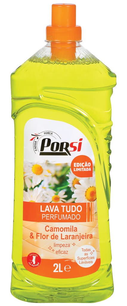 PorSi - Lava Tudo Perfumado flor de laranjeira, embalagem de 2 l