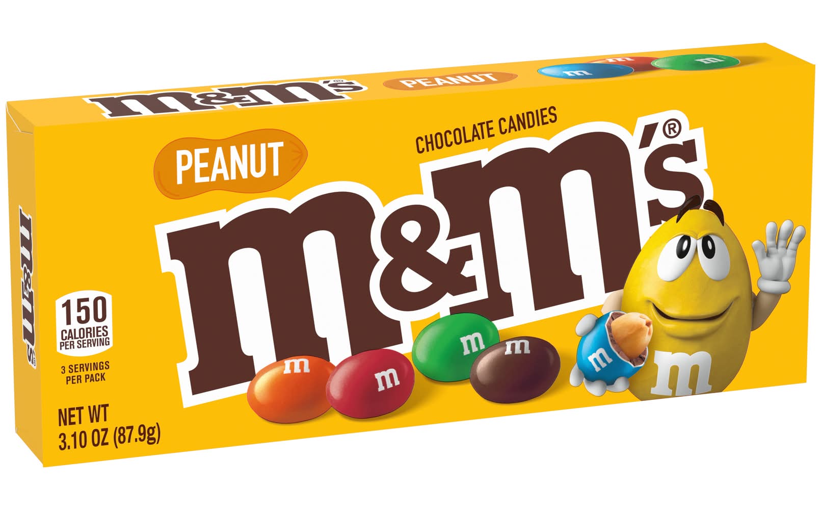 M&M's Peanut Milk Chocolate Candy Theater Box (3.1 oz)