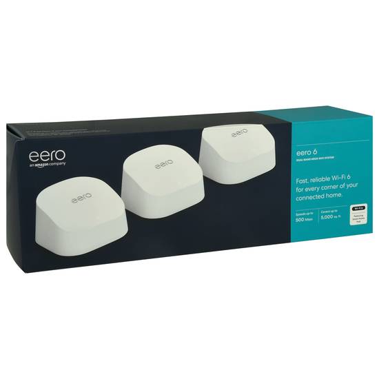 Eero 6 Dual-Band Mesh Wifi System Box