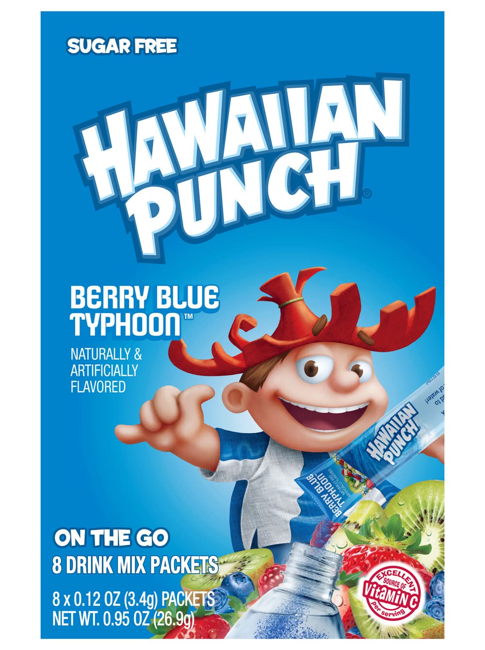 Hawaiian Punch Berry Blue Typhoon Drink Mix (1 oz)