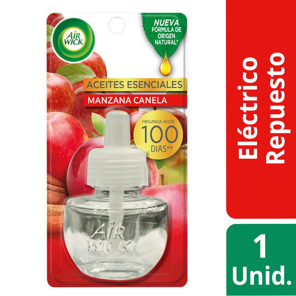 Air wick repuesto desodorante ambiental aroma manzana y canela (display 21 ml)