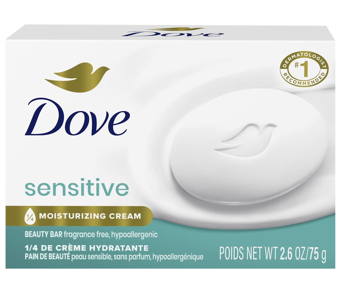 Dove Sensitive Skin Beauty Bar Soap (2.6 oz)