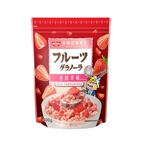 日清 香甜草莓水果穀物脆 400g <400g克 x 1 x 1PC包>