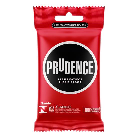Prudence preservativo lubrificado (3 unidades)