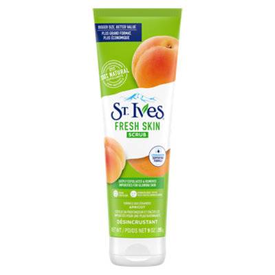 St. Ives Fresh Skin Face Scrub Deeply Exfoliates For Smooth, Glowing Skin Apricot Dermatologist Tested