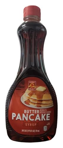Sunny Select Pancake Syrup, Butter (24 fl oz)