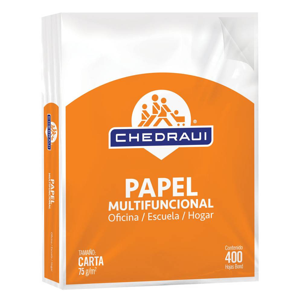 Chedraui papel multifuncional carta (400 piezas)