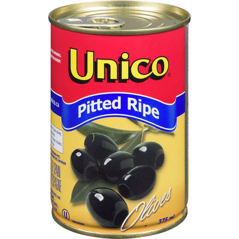 Unico Medium Pitted Ripe Olives (375 g)