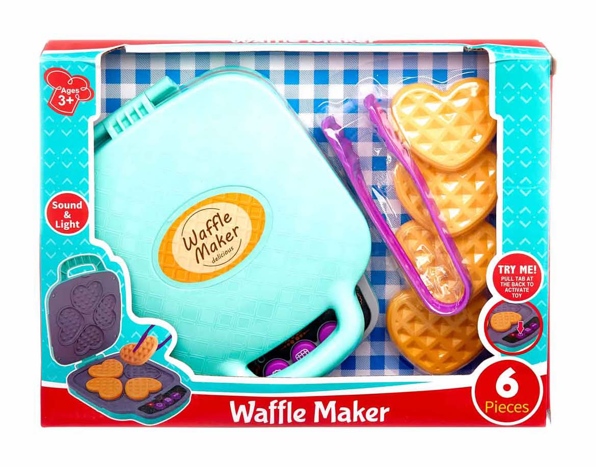 Waffle Maker Playset With Light & Sound 3+ Years (6 ct)