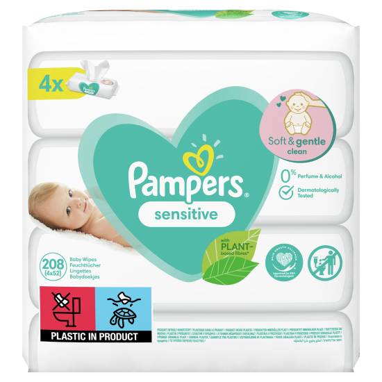 Pampers Sensitive Soft & Gentle Clean Baby Wipes